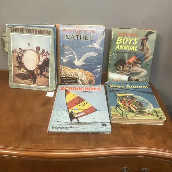 Empire Youth Annual 1948, Daily Mail Boys Annuals, The Wonder Book of Nature, Schoolboys Annual