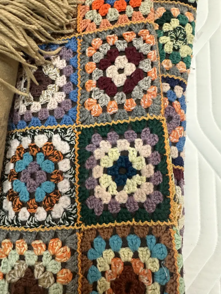 Vintage Crochet Coverlet & Ladies Cape Image 1++