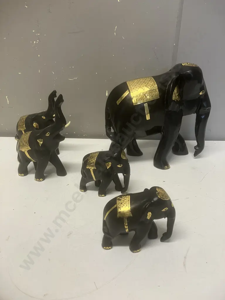 Five Elephant Ornaments (AF) Image 1++