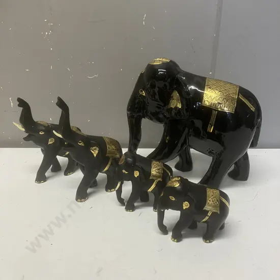 Five Elephant Ornaments (AF)