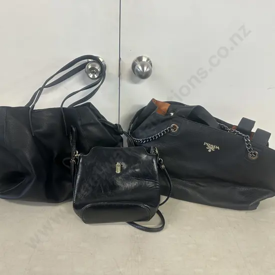 Selection Of Handbags Including Prada