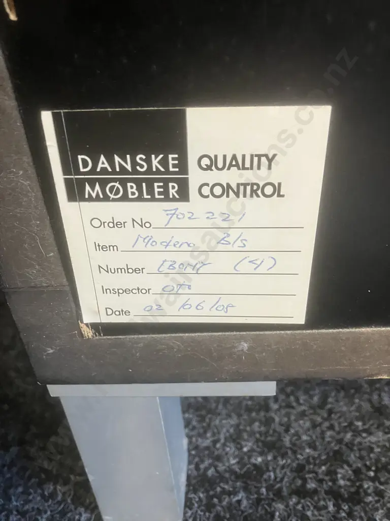 Pair of Danske Mobler Bedside Tables, Single Drawer, Aluminium Feet. H53 W53 D40cm Image 1++