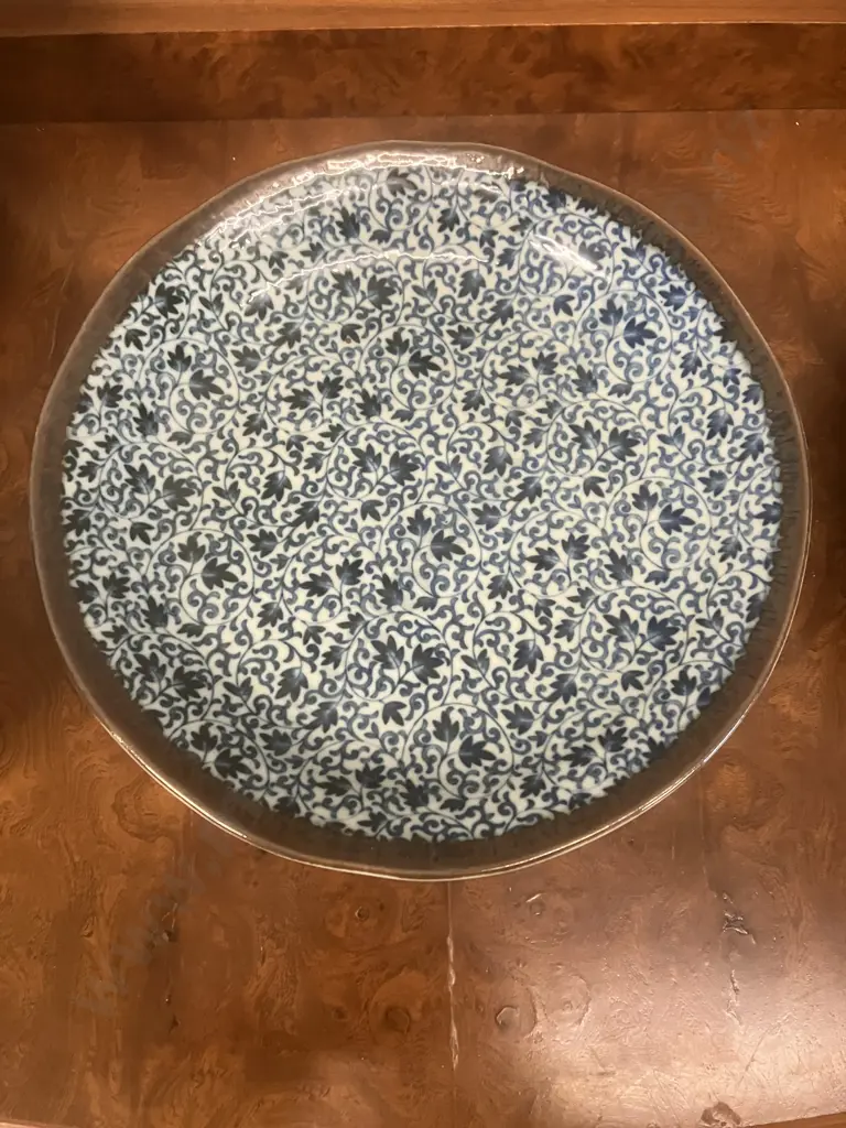 Mino Tableware x 12 Blue, Made In Japan Image 1++