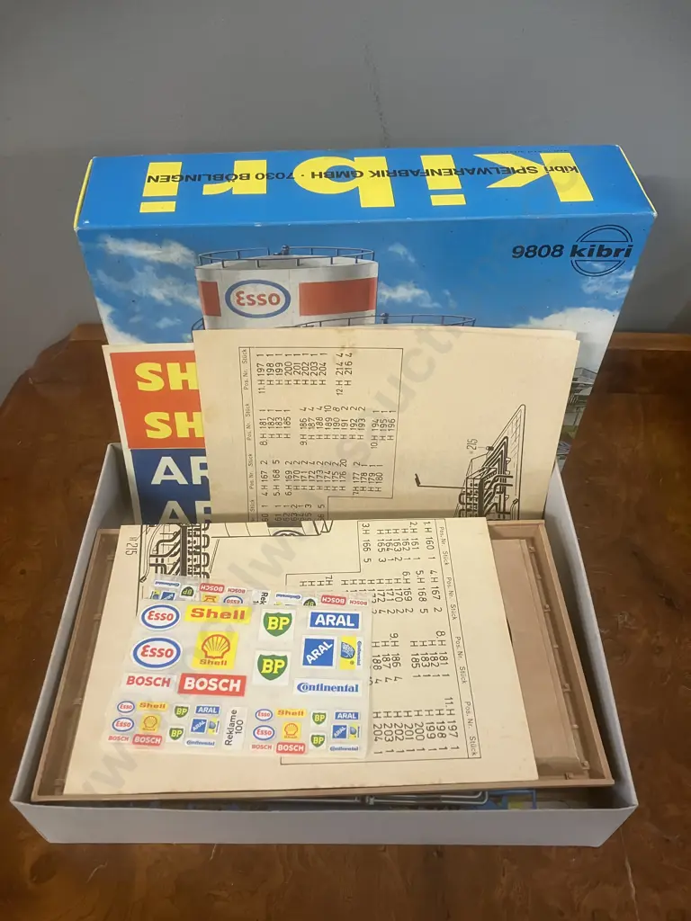 Vintage Boxed Kibri HO Kits 9808 Esso Storage Tank & 9954 Gravel Plant - West German Image 1++