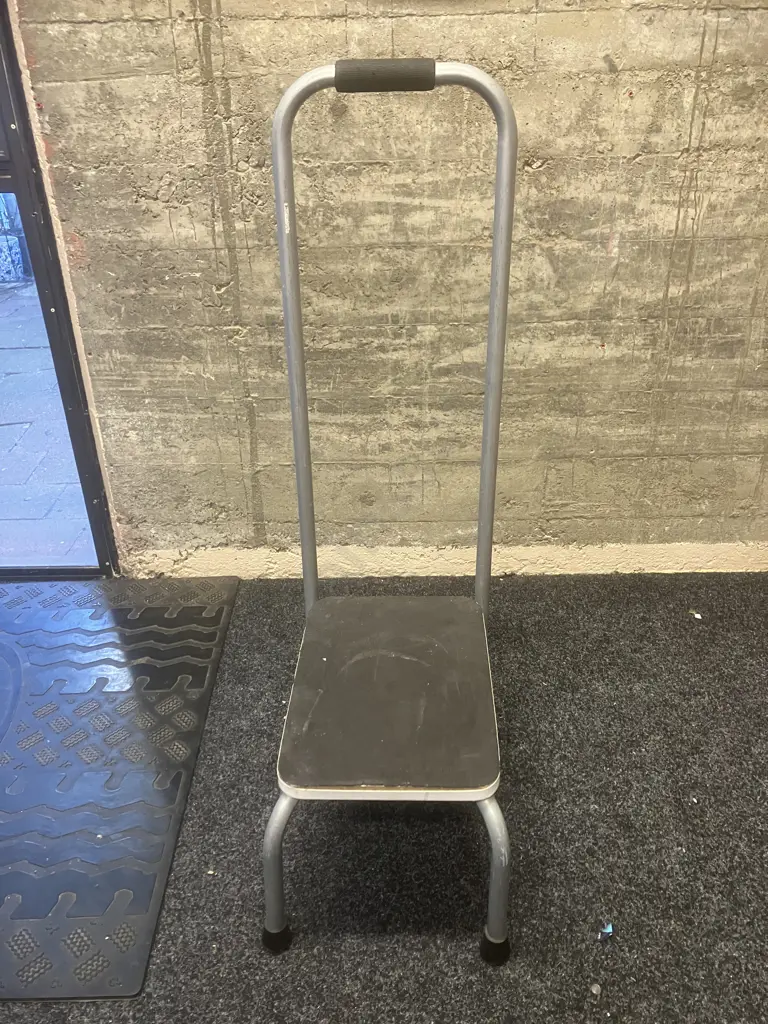 Step Stool With Hand Rail. 95cm Image 1++