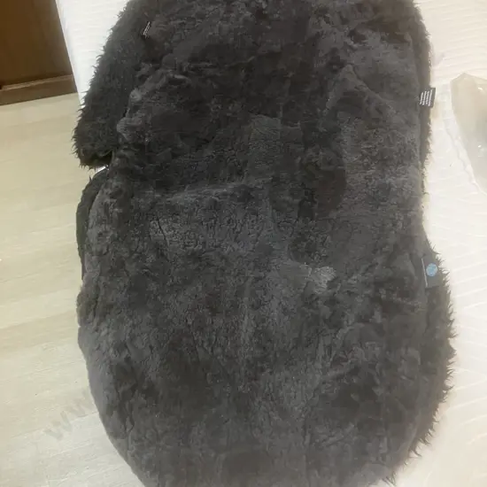 Black Sheepskin Car Seat Cover