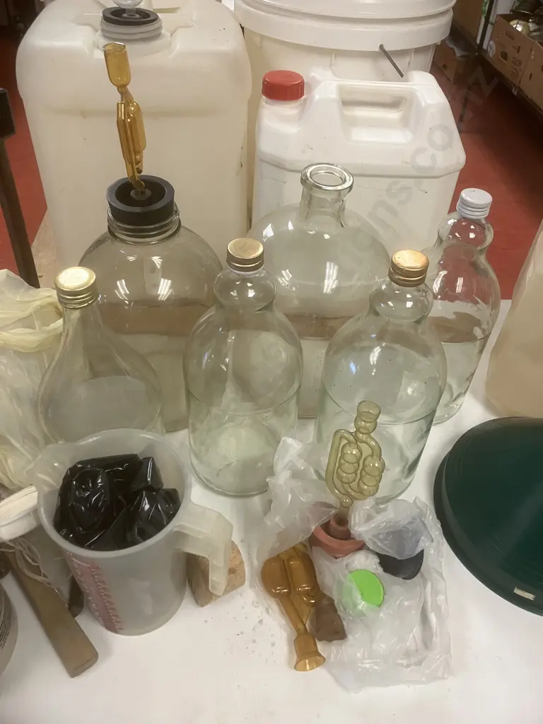 Wine Making Items Including Recipe Books, Flagons, Decanter Etc Image 1++