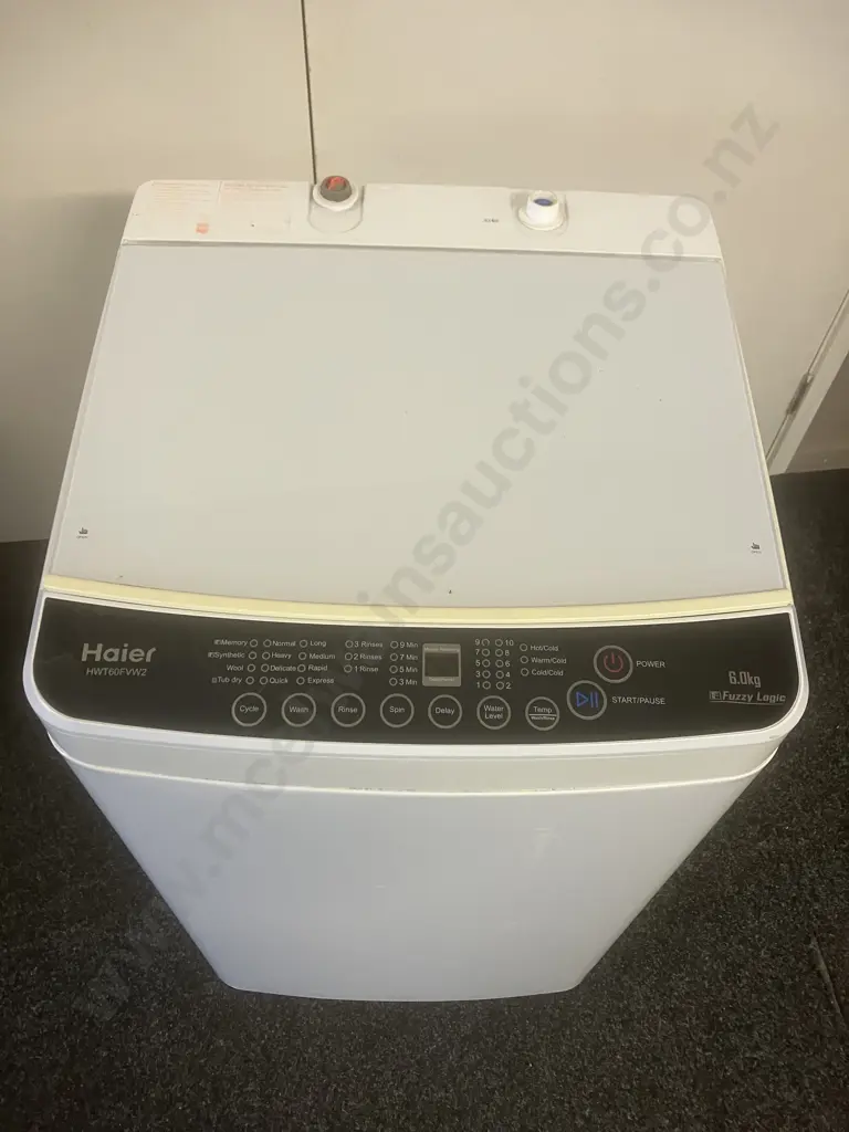 Haier 6.0Kg Fuzzy Logic Washing Machine Model HWT60FVW2 Image 1++