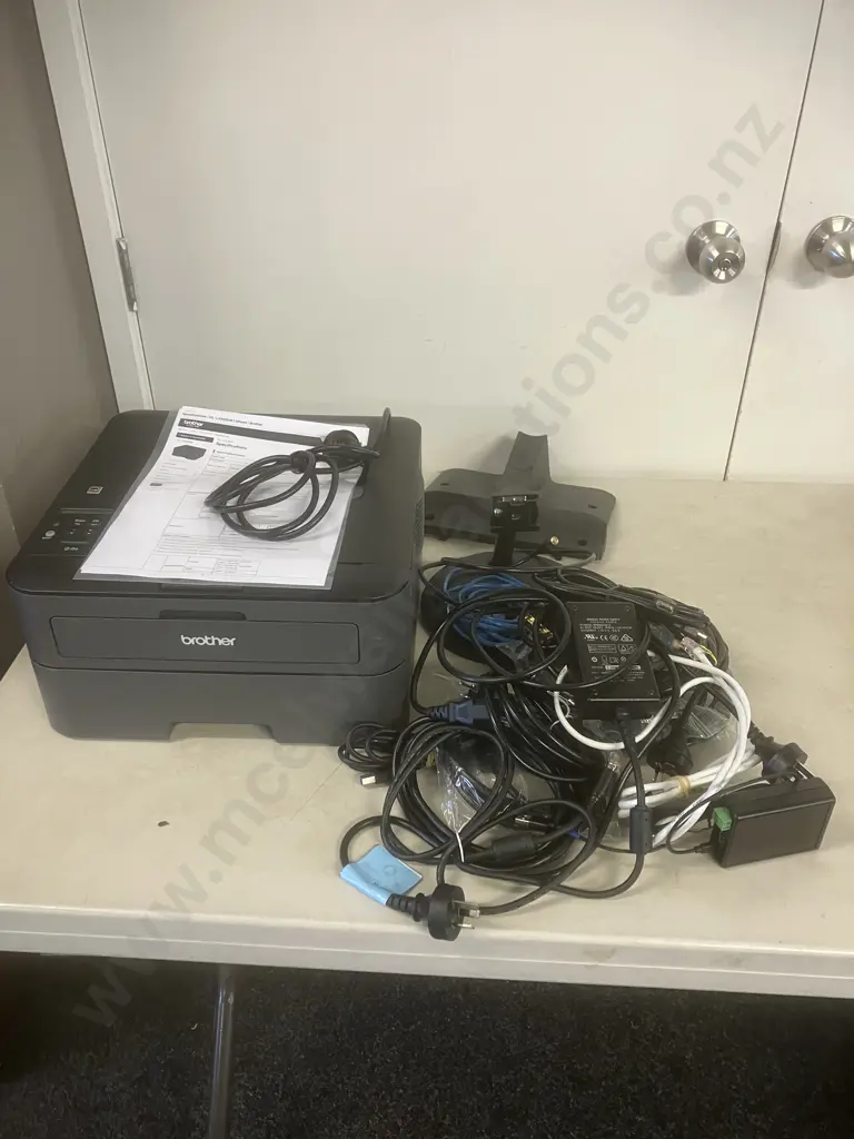 Brother HL--L2365DW Laser Printer With Assorted Leads, TV Stand, Power Supply Etc Image 1++