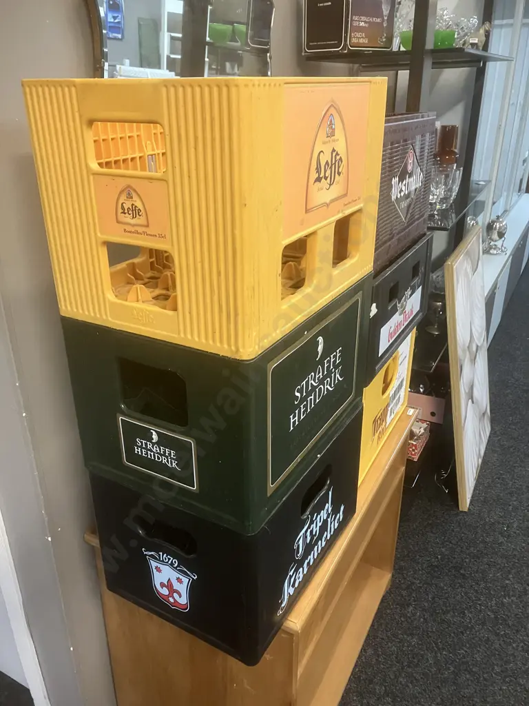 Six x Belgium Beer Plastic Crates Image 1++