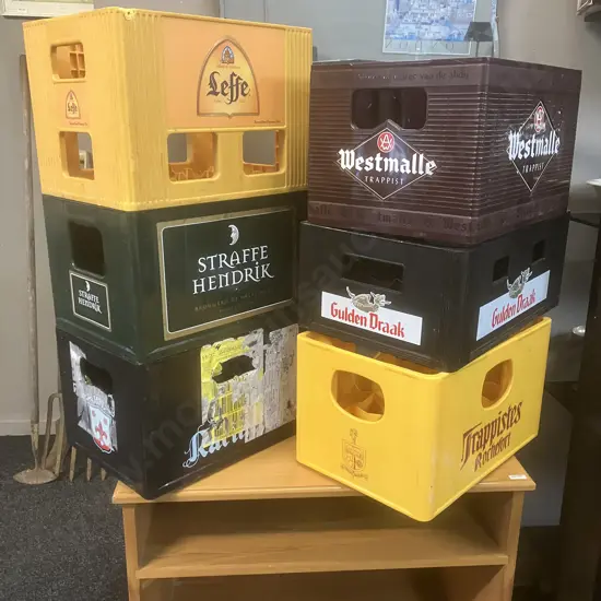 Six x Belgium Beer Plastic Crates