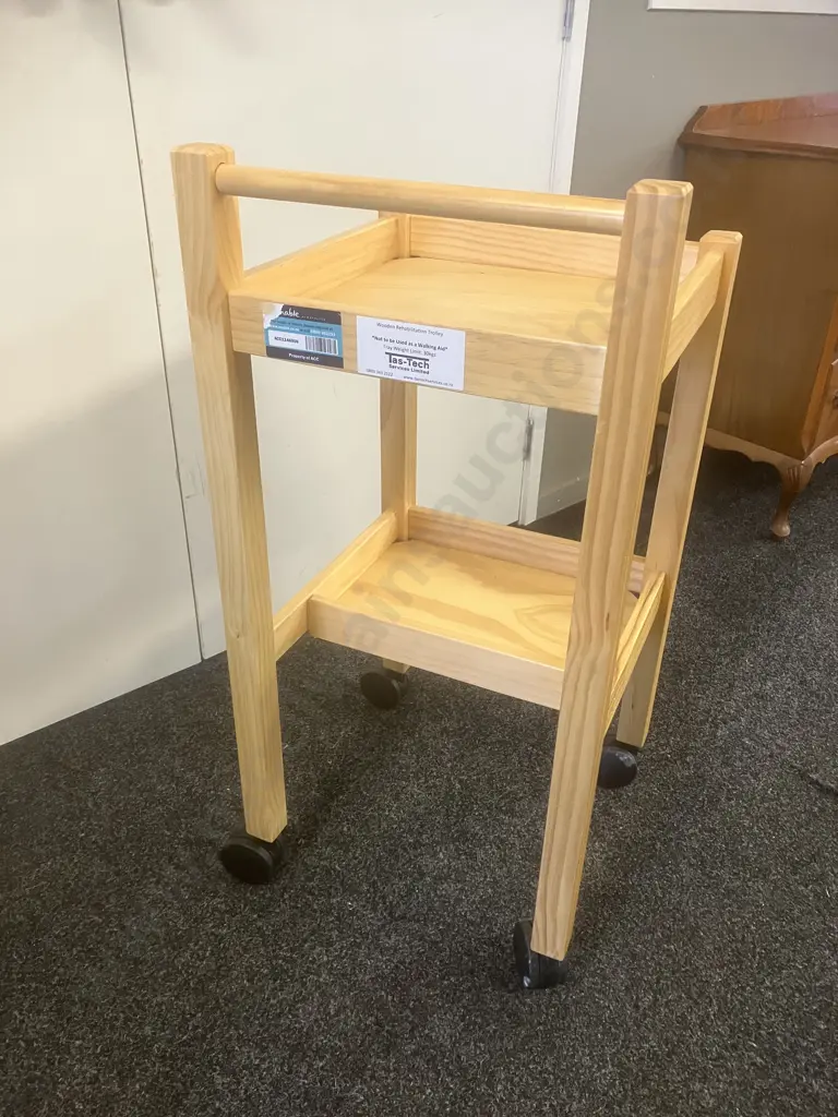 Wooden Rehabilitation Trolley Image 1++
