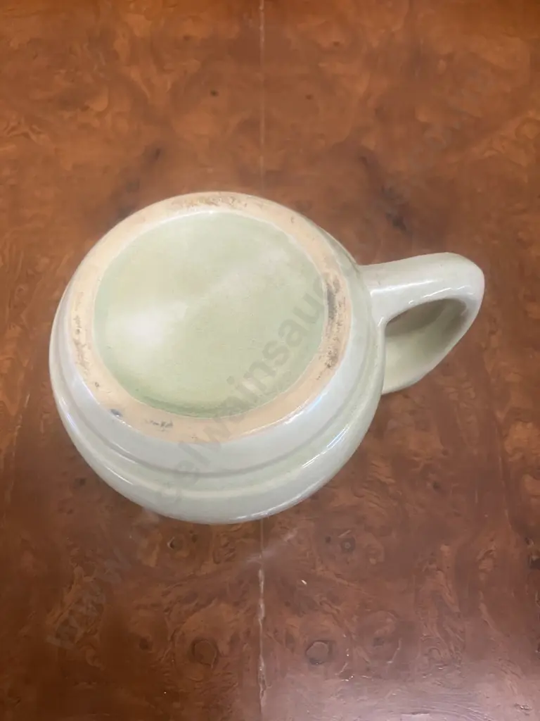 Crown Lynn Green Shaving Mug Image 1++