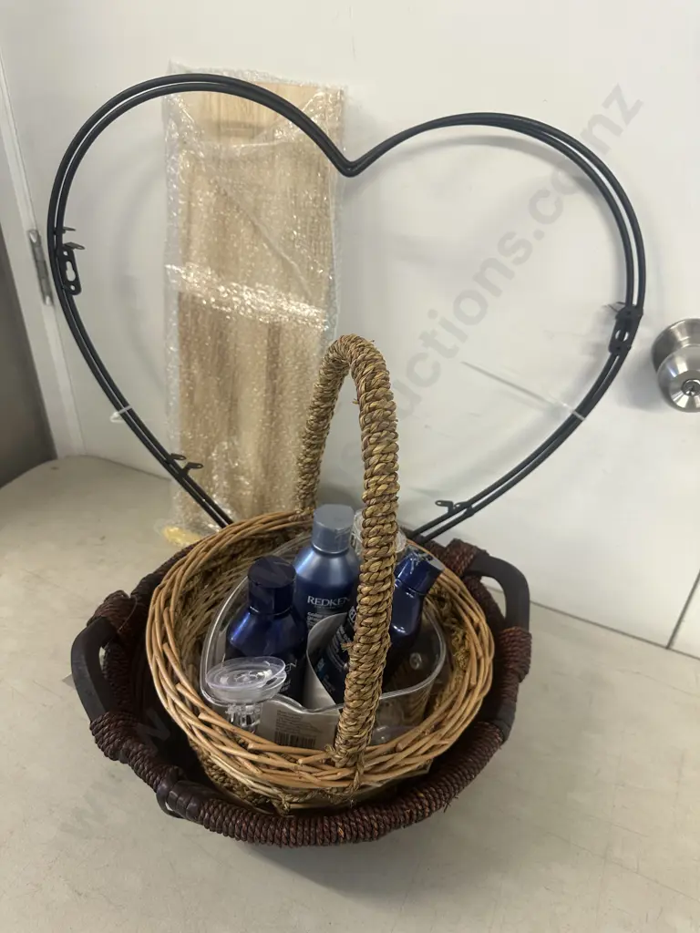 Redken Hair Products, Cane Baskets & Love Heart Shelf Image 1++