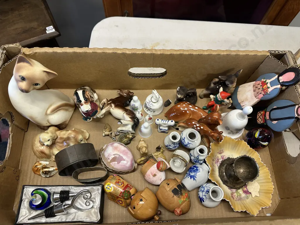 Box Lot Of China Items Including Animal Figurines Etc Image 1++
