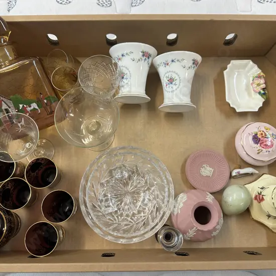 Box Lot China & Glass Items