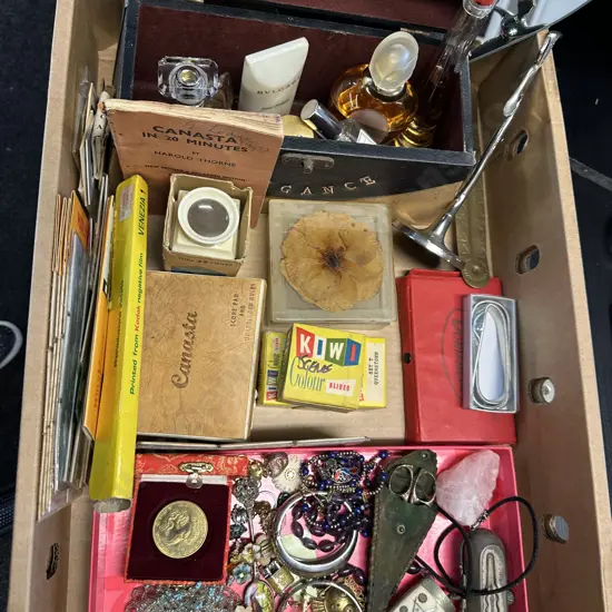 Vintage Items Including Jewellery, Perfumes Etc