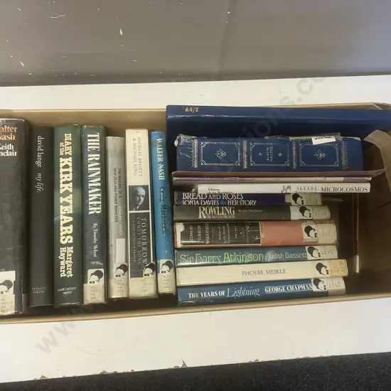 Box lot Books - New Zealand Political Etc