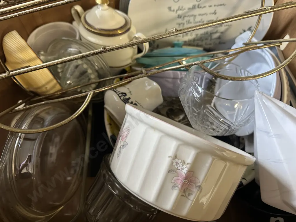Box Lot Of China Items Etc Image 1++
