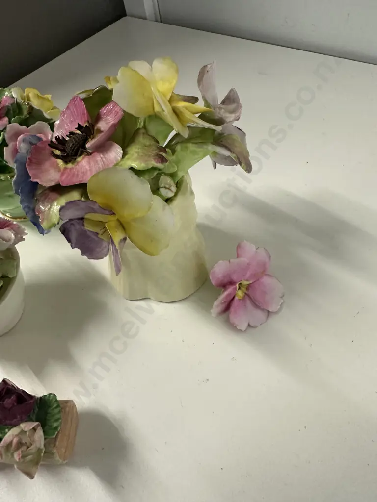 Selection Of China Floral Bouquets Including Denton, Coalport Etc Image 1++
