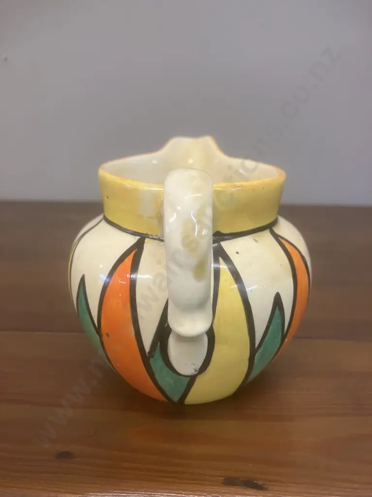 A Clarice Cliff 'Original Bizarre' Jug Early 1930's - Newport Pottery England. H9cm Image 1++