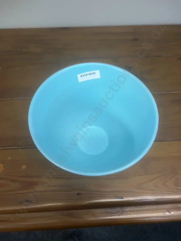 A Wedgwood Duck-Egg Blue Flared Bowl Designed by Keith Murray, Step-Cut Sides c1930's Image 1++