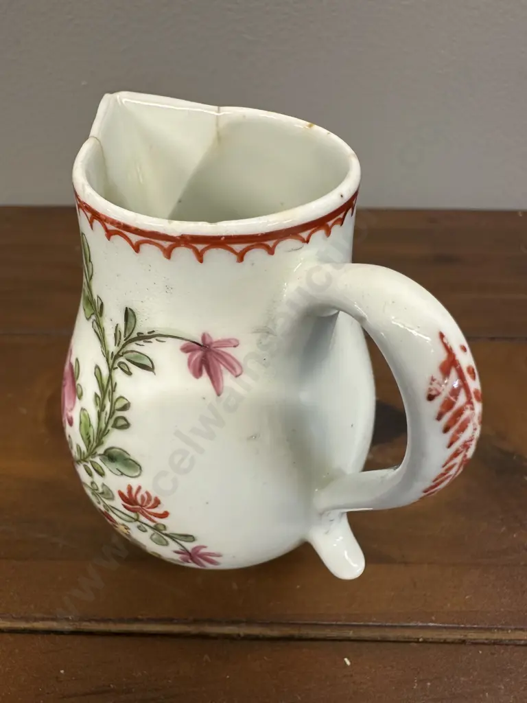 Antique Lowestoft Cream Jug Image 1++