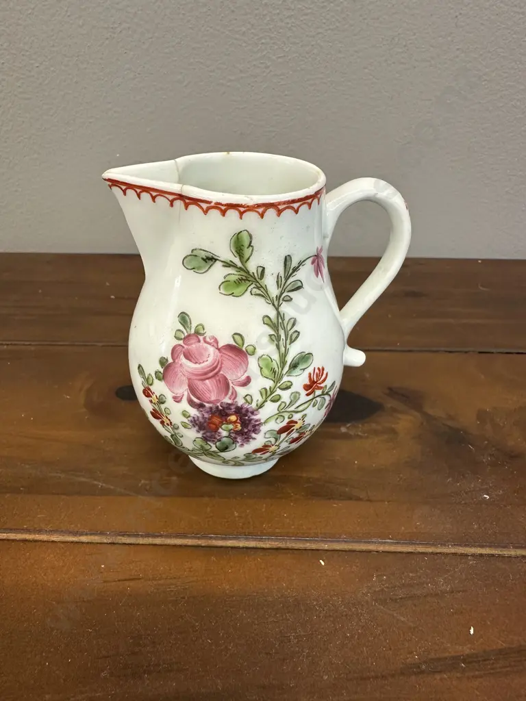Antique Lowestoft Cream Jug Image 1++