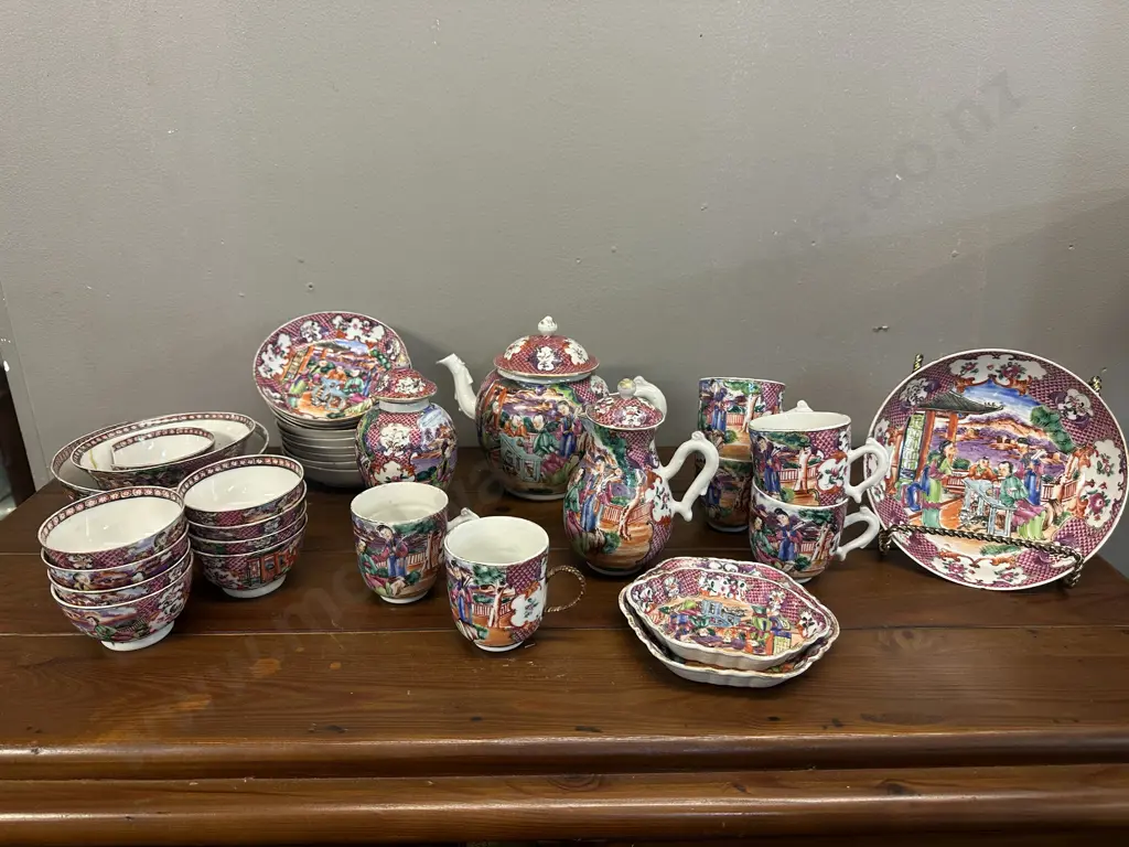 Antique Chinese Export Porcelain Famille Rose Teaware Image 1++