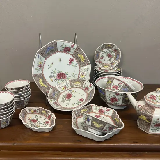 Antique Famille Rose Teaware