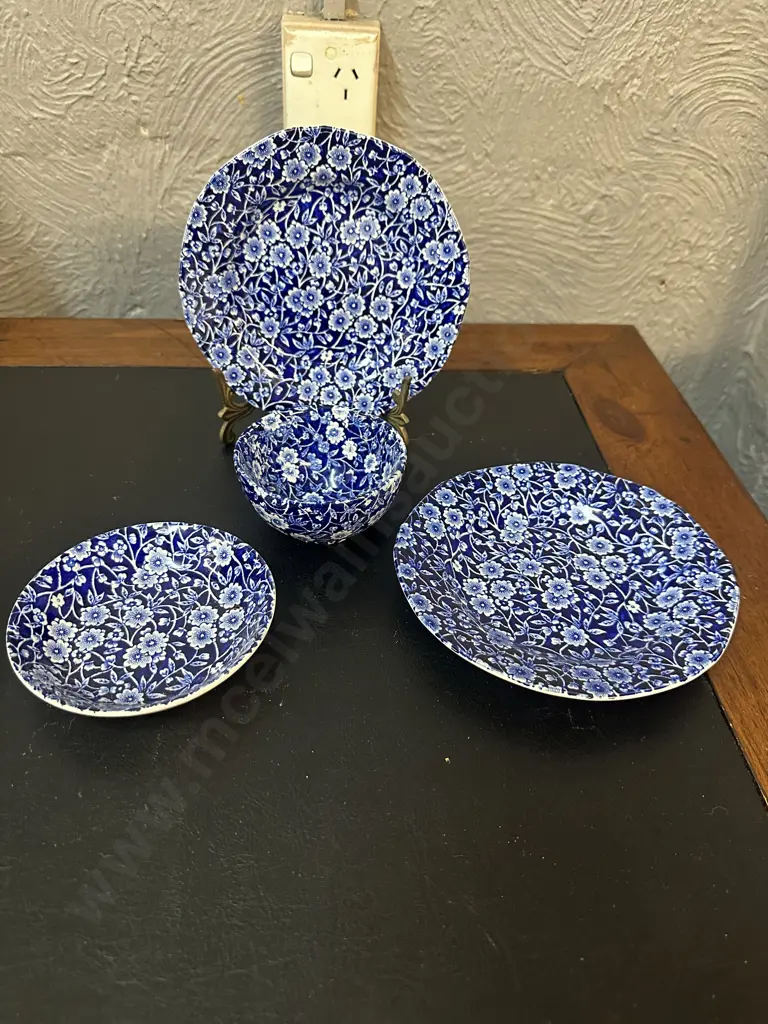Selection Of Burleigh Staffordshire Calico China Items Image 1++
