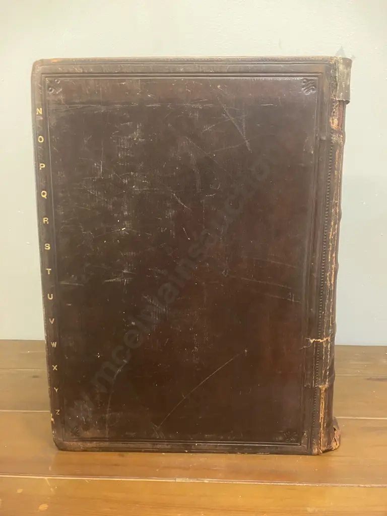 1908 Webster's International Dictionary Reference History Edition -  Large Book, Leather Bound. H13 W24 L31cm Image 1++