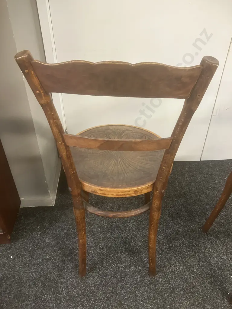 Antique Bentwood Chairs by Jacob & Josef Kohn Vienna, Stamped Base and/or Original Paper Label, Set of 3. 1890-1910 Image 1++