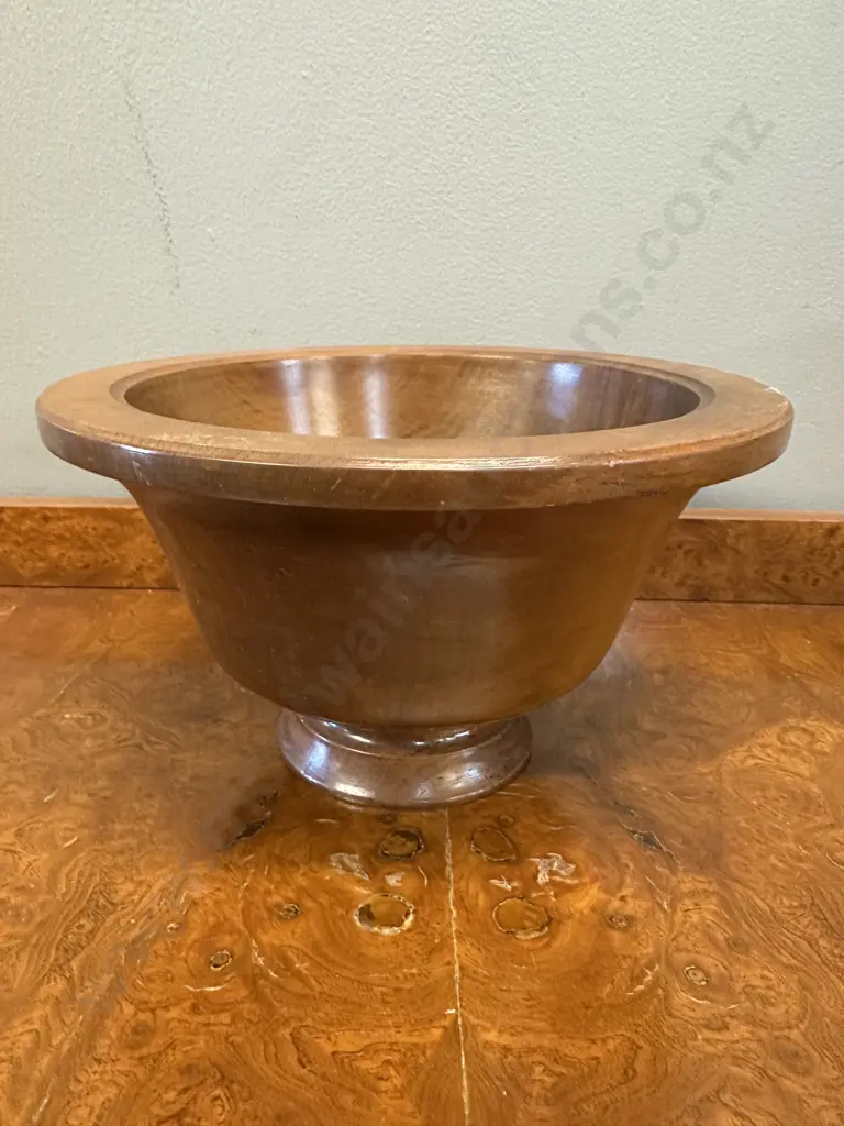 Swamp Kauri Hand Carved Bowl H13 Dia23cm. Image 1++