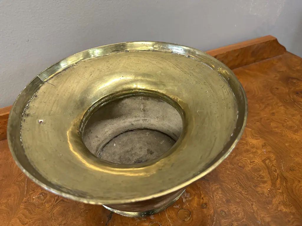 Brass Planter Pot H13 Dia22 Image 1++