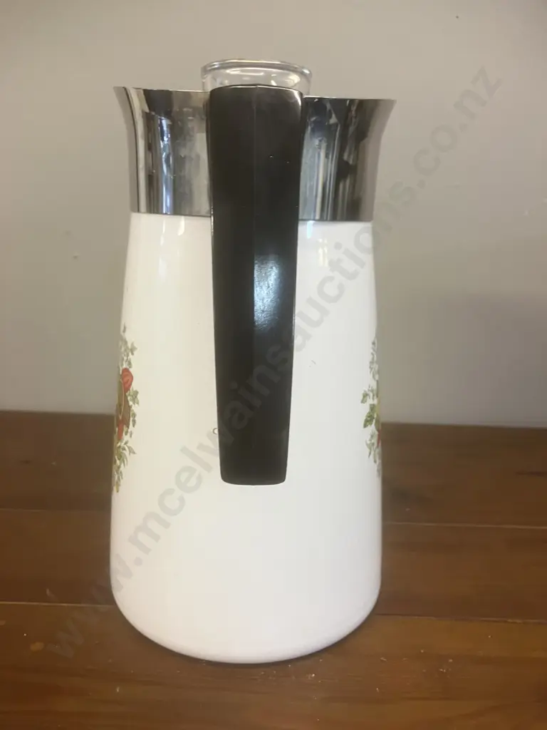 Vintage Corning Ware 10-Cup Le Cafe "Spice of Life" Stove Top Coffee Pot. Model  P-149-8 Image 1++
