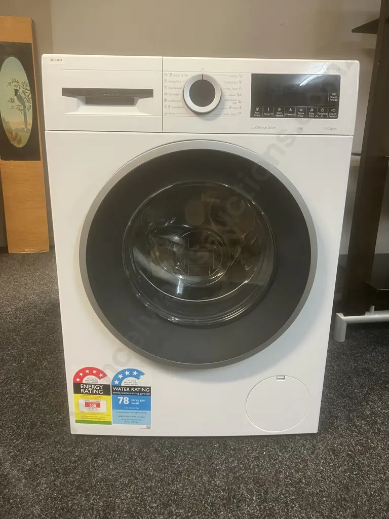 Bosch 9kg Series 6 Front Load Washing Machine - White. WGA244UOAU Image 1++