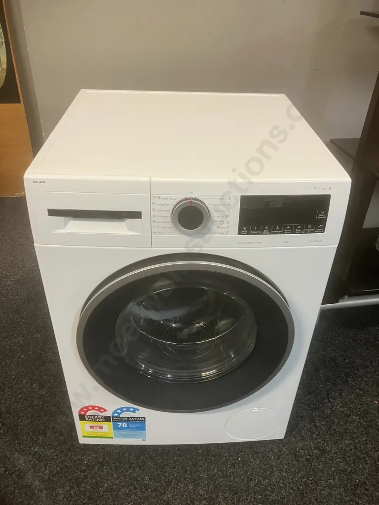 Bosch 9kg Series 6 Front Load Washing Machine - White. WGA244UOAU Image 1++