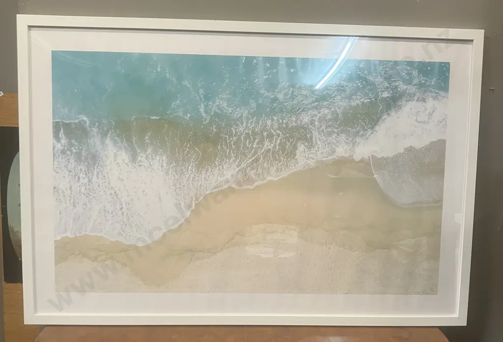 Beach Art Print Framed. 60 x 90cm Image 1++