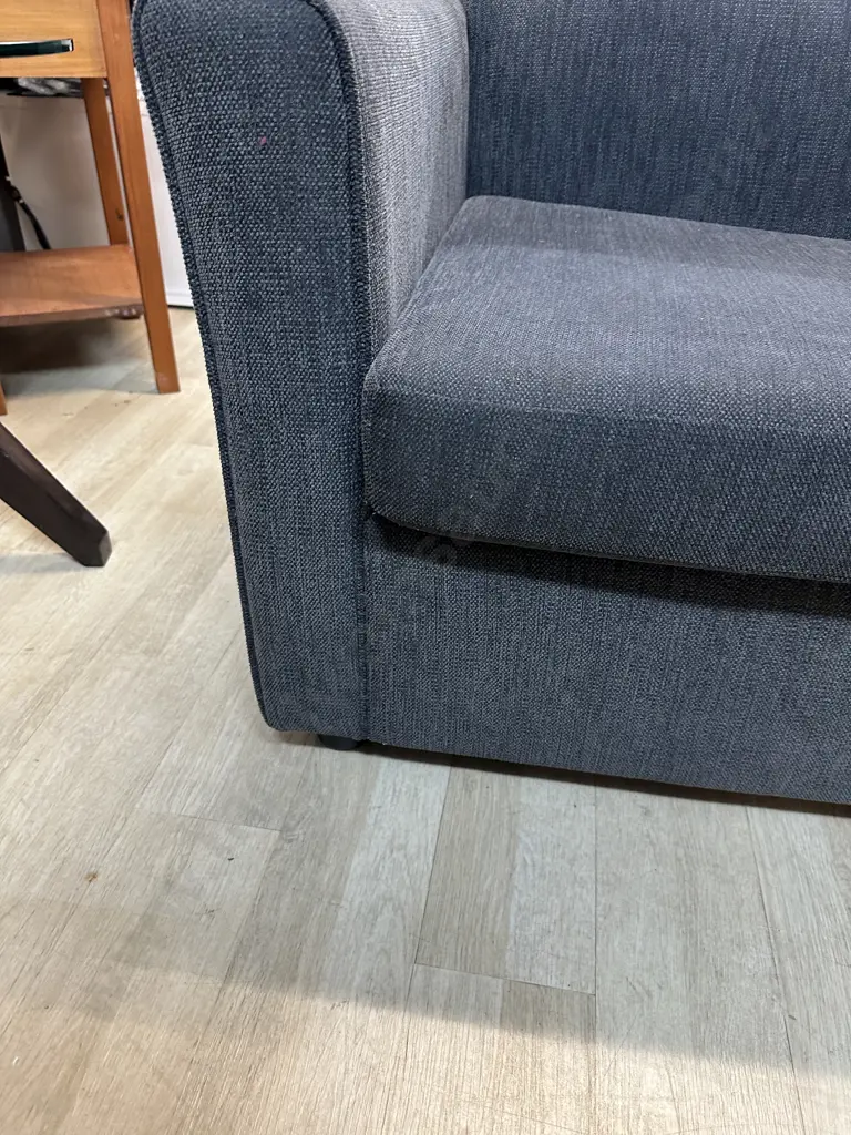 SOM'TOILE Grey 2-Seater Fold-Out Sleeper Sofa H76 W180 D76cm. Image 1++