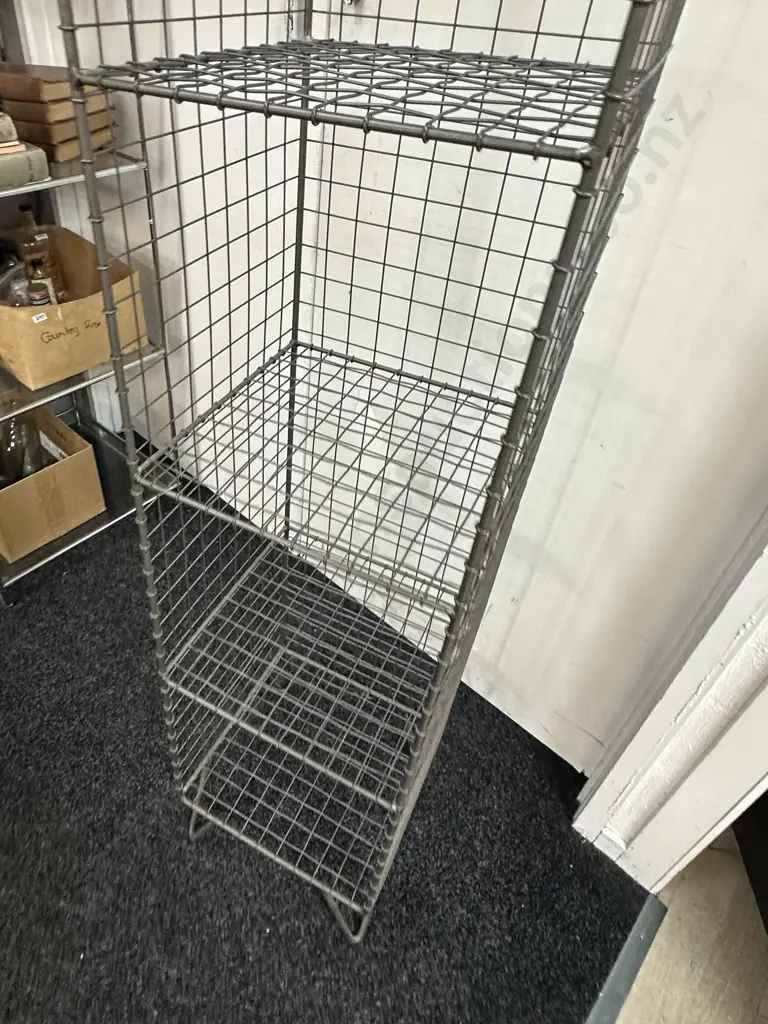 Industrial Look Tall Metal Free Standing Shelving Rack Five Tier 180x33x33cm Image 1++