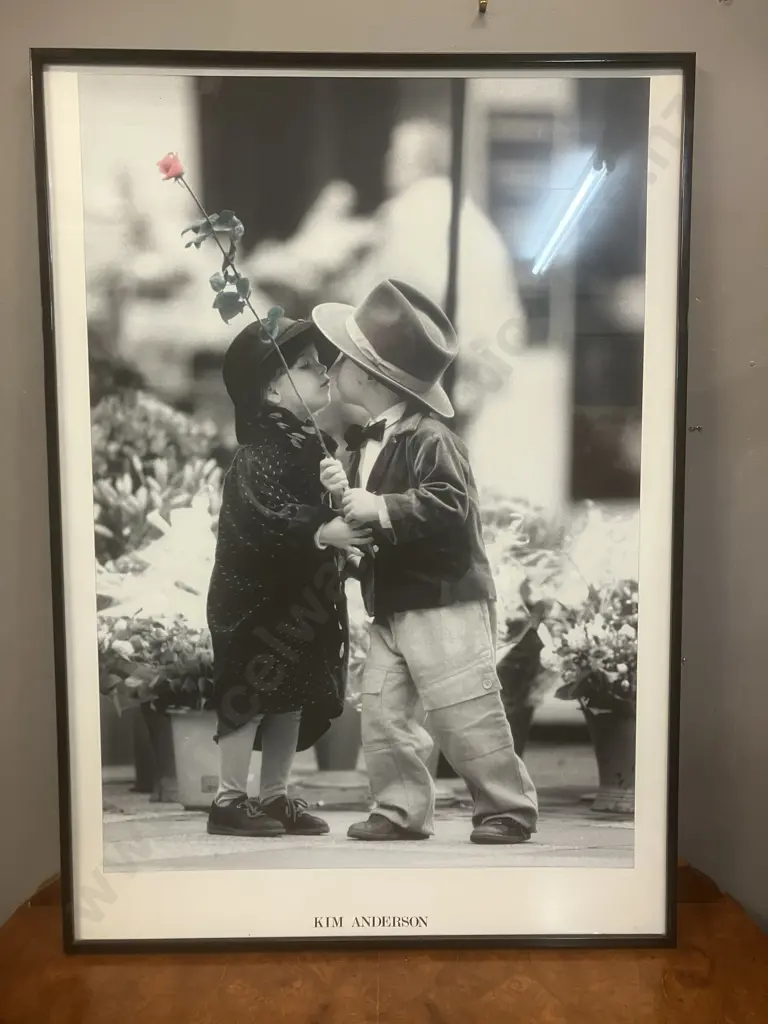 Kim Anderson First Kiss Photo Art Print. 88 x 62cm Image 1++