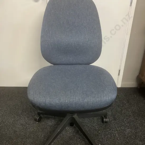 Rebar Delta Bariatric Chair in KeyLargo Navy Fabric -  220Kg Max Weight Rating, Heavy Duty, Three Lever Task Chair.