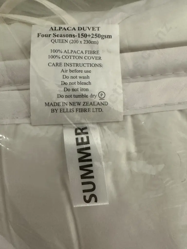 Kapaca Alpaca Fibre Four Seasons Queen Size Duvet Inner Image 1++