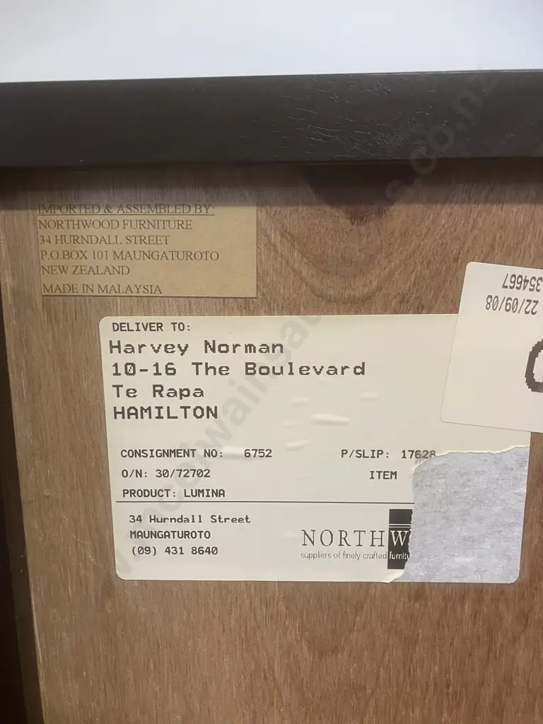 Pair of Northwood 3 Drawer Bedsides Ex Harvey Norman Image 1++