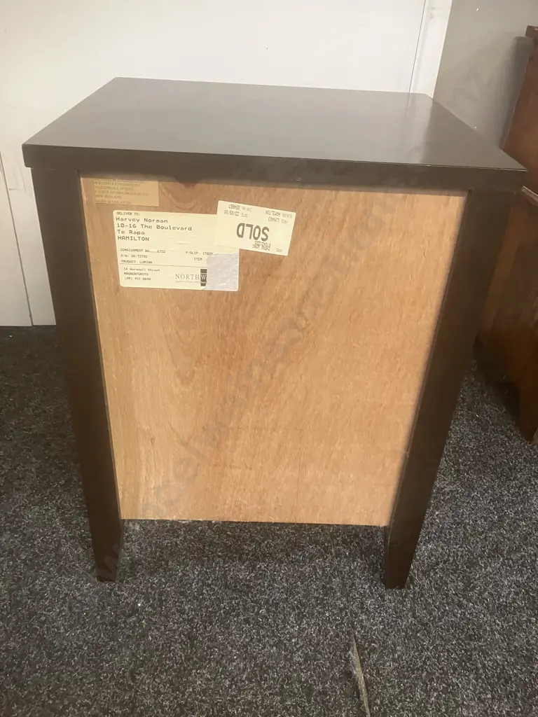 Pair of Northwood 3 Drawer Bedsides Ex Harvey Norman Image 1++