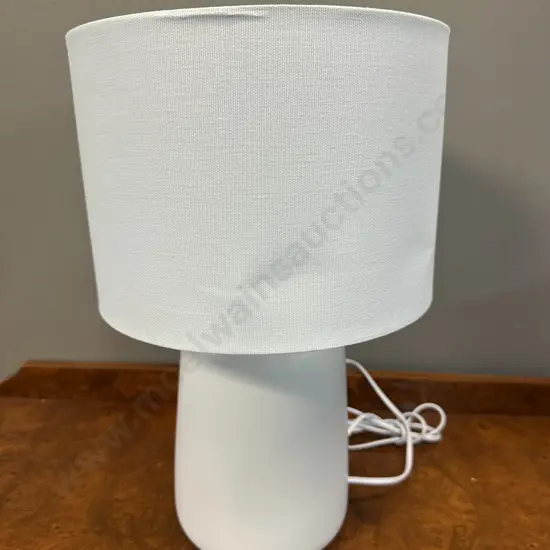 Verve Table Lamp With White Shade H41cm.