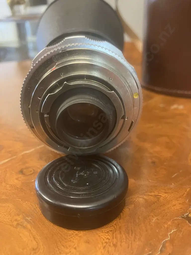 Rare Lens - Voigtlander Super-Dynarex 1:5.6/350 DKL / Deckel Mount With Voigtlander Leather Case Image 1++