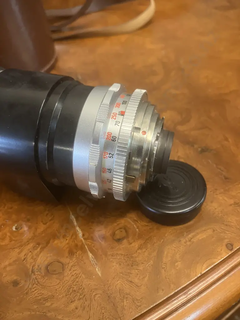 Rare Lens - Voigtlander Super-Dynarex 1:5.6/350 DKL / Deckel Mount With Voigtlander Leather Case Image 1++