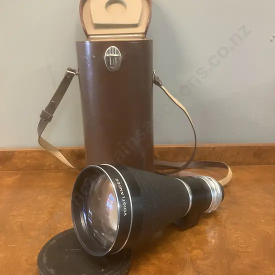 Rare Lens - Voigtlander Super-Dynarex 1:5.6/350 DKL / Deckel Mount With Voigtlander Leather Case